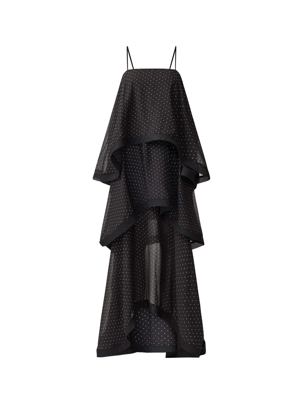 NEW Elliat Moss Tiered Embellished Gown in Black Size S - Picture 13 of 16